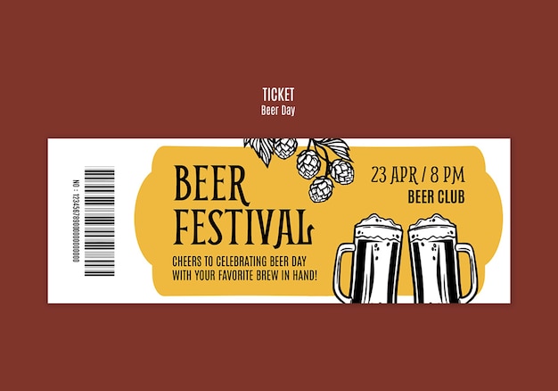 Beer day template design