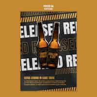Free PSD beer festival poster template