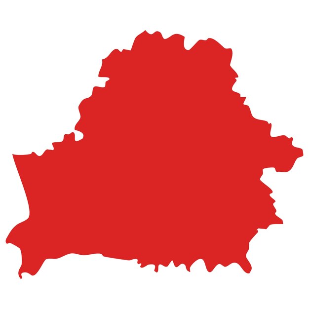 Карта Беларуси изолирована