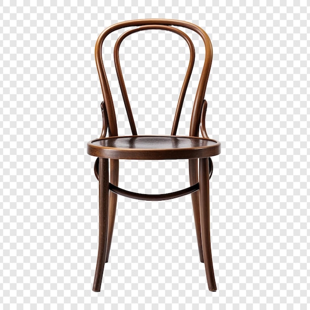 Free PSD bentwood chair isolated on transparent background