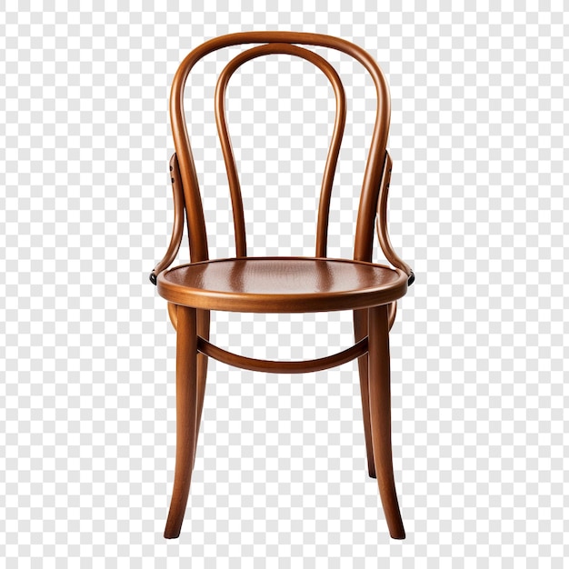 Bentwood chair isolated on transparent background