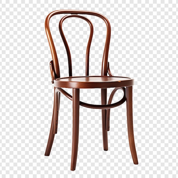 Free PSD bentwood chair isolated on transparent background