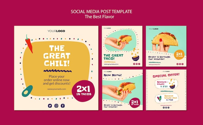 the best flavor social media post