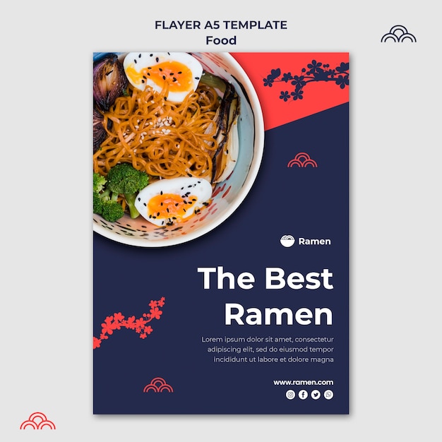 Il miglior modello di volantino per ramen