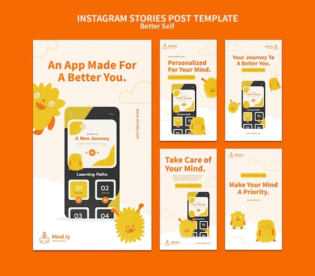 Free PSD better self social media stories