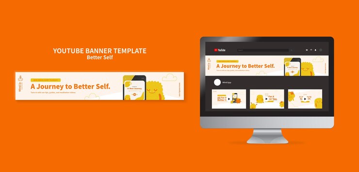 Free PSD better self youtube banner