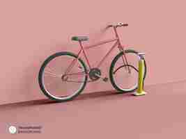 PSD gratuito icona bicicletta isolato rendering 3d illustrazione