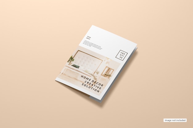 Bifold brochure mockup