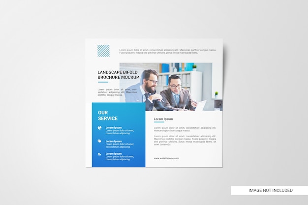 Bifold Brochure Mockup Free PSD Download