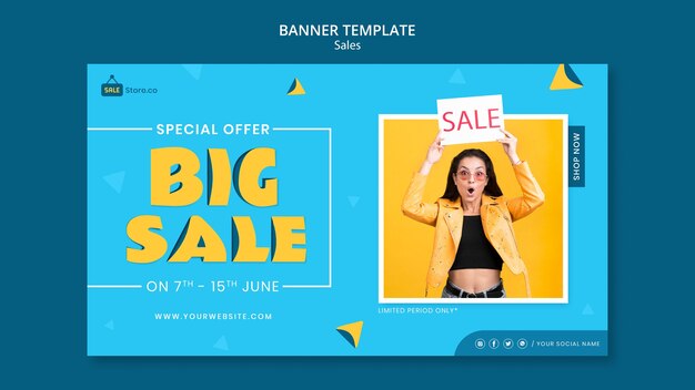 Big sale banner template