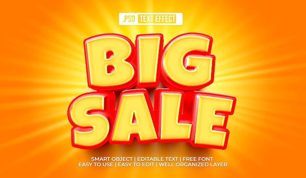 Big Sale Text Style Effect
