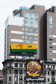 Billboard in the city mock-up