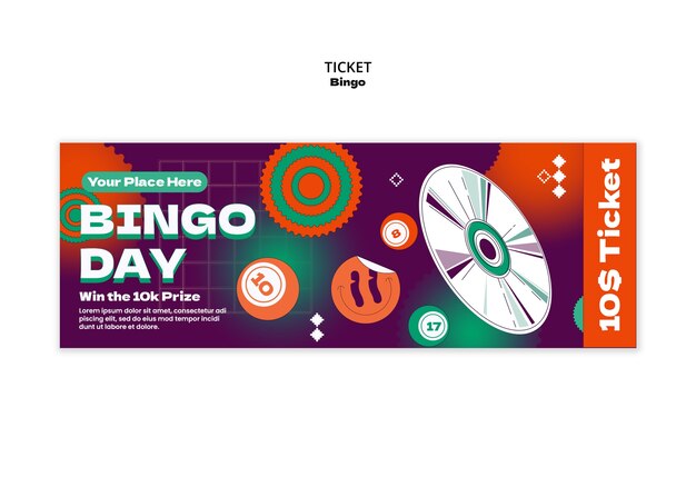Bingo template design
