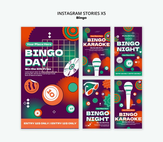 Bingo template design