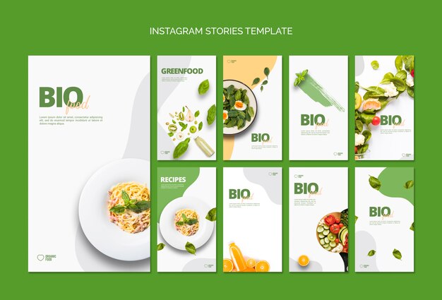 バイオフードInstagramストーリーテンプレート