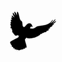 Free PSD bird silhouette illustration