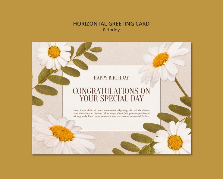Free PSD birthday celebration  template