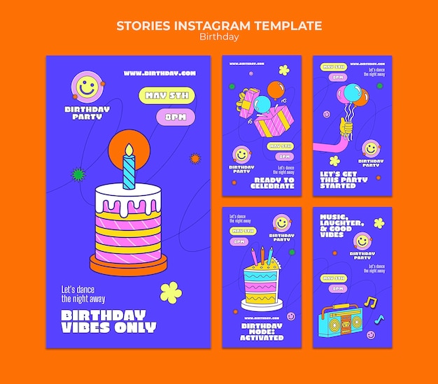 Birthday celebration  template