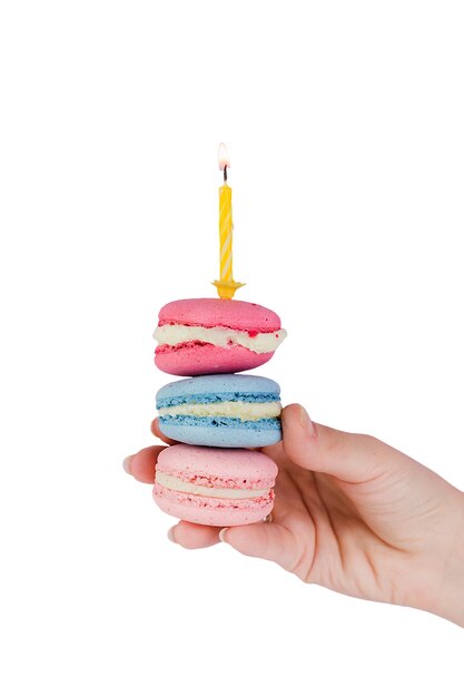 생일 장식은 고립되어 있습니다.