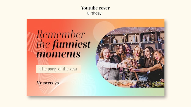 Birthday template design
