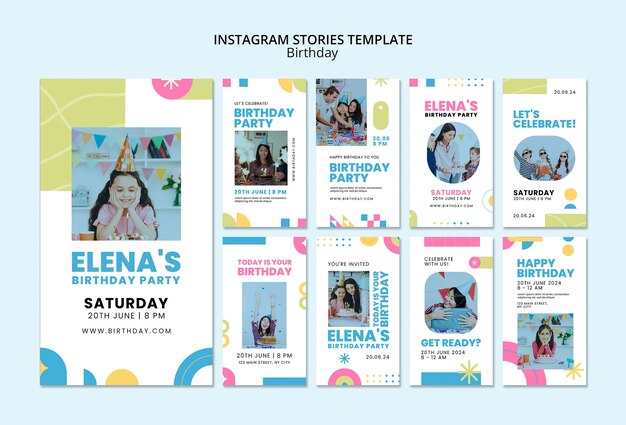 Birthday template design
