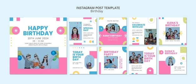 birthday template design