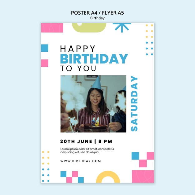 birthday template design
