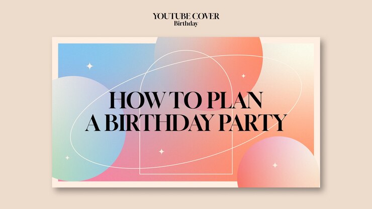 無料PSD 誕生日テンプレート デザイン