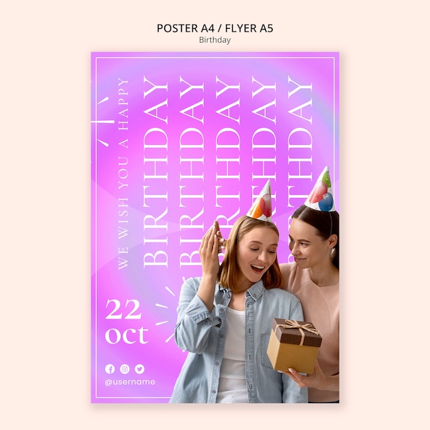 birthday template design