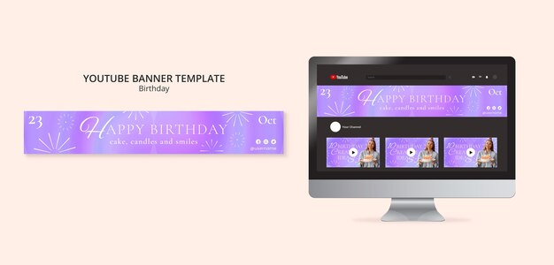 Birthday template design
