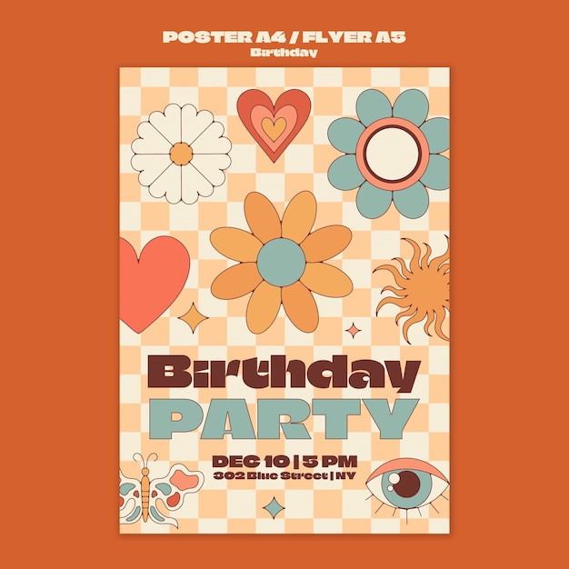 Birthday template design