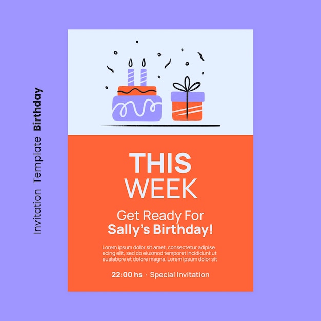 birthday  template design