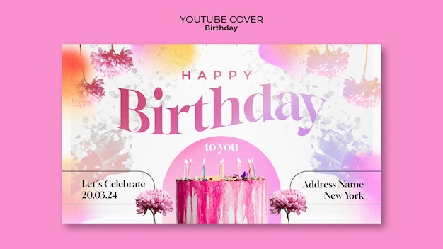 Birthday template design