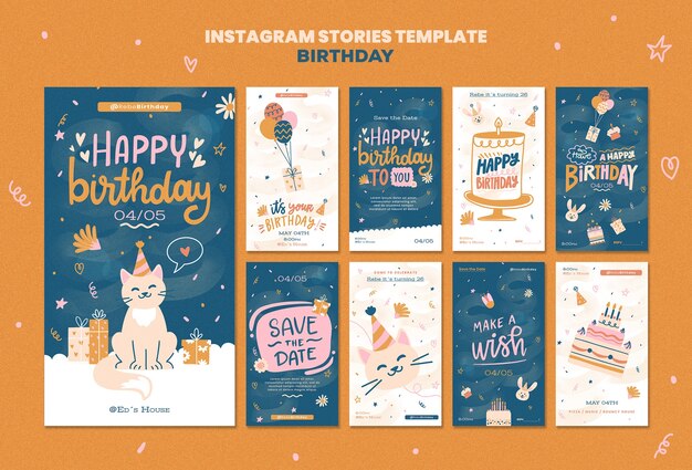 Birthday template design