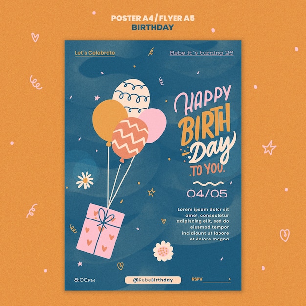 birthday template design