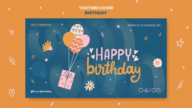 Birthday template design