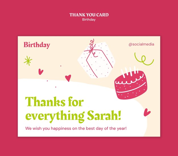 Birthday template design