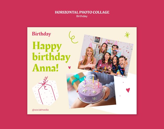 Birthday template design