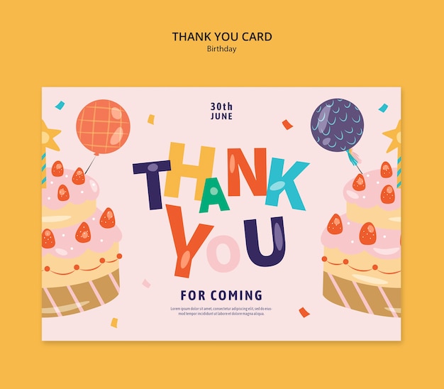 Birthday template design