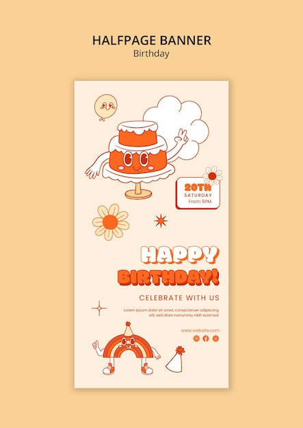 Birthday template design