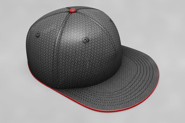 Black baseball cap mockup