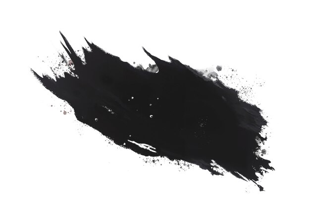 검은색 브러시 스트로크