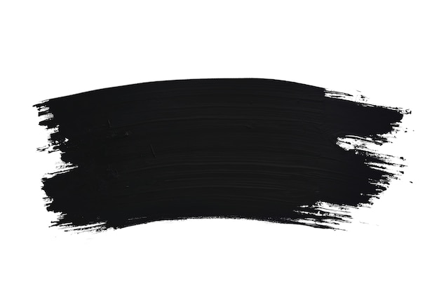 black brush stroke