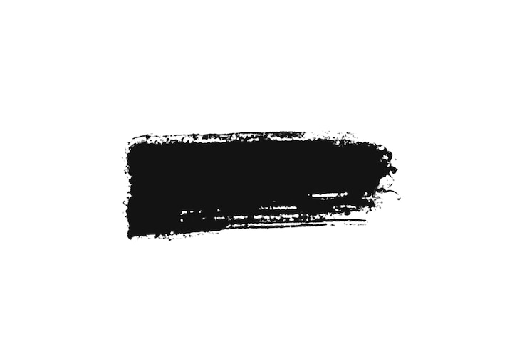Free PSD black brush stroke