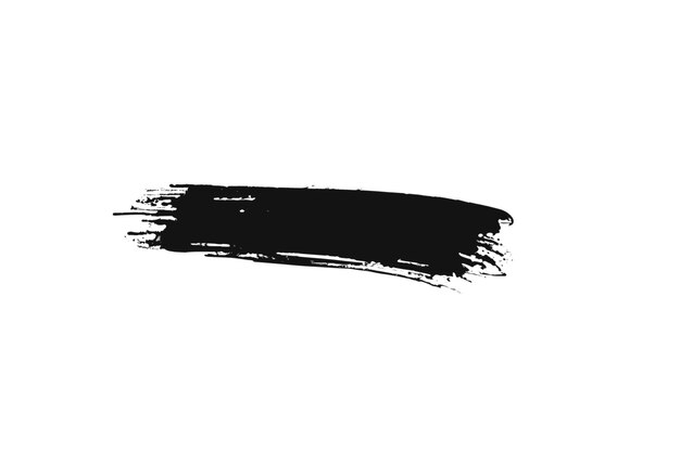 검은색 브러시 스트로크