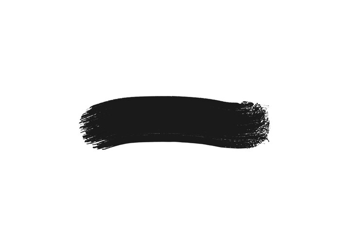 Free PSD black brush stroke