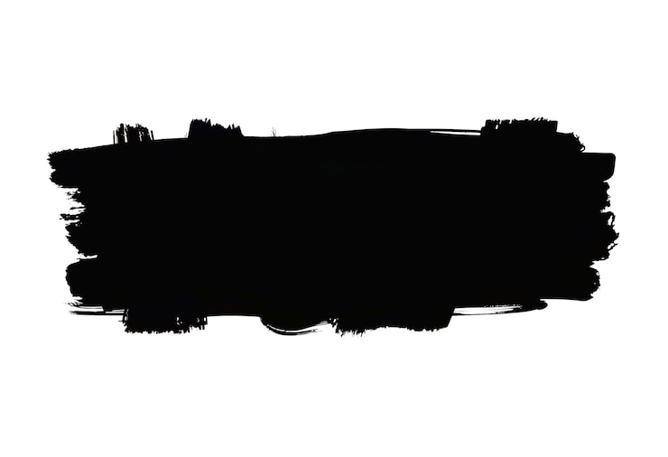 Free PSD black brush stroke