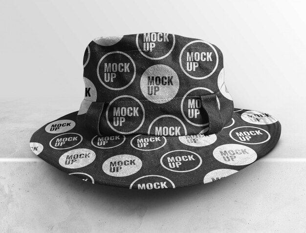 Download Premium Psd Black Bucket Hat Mockup