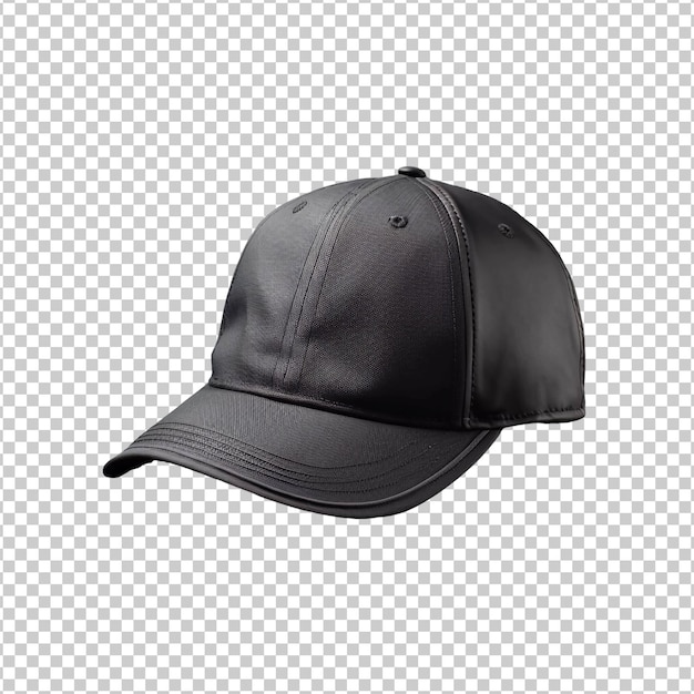 Free PSD black cap isolated on background