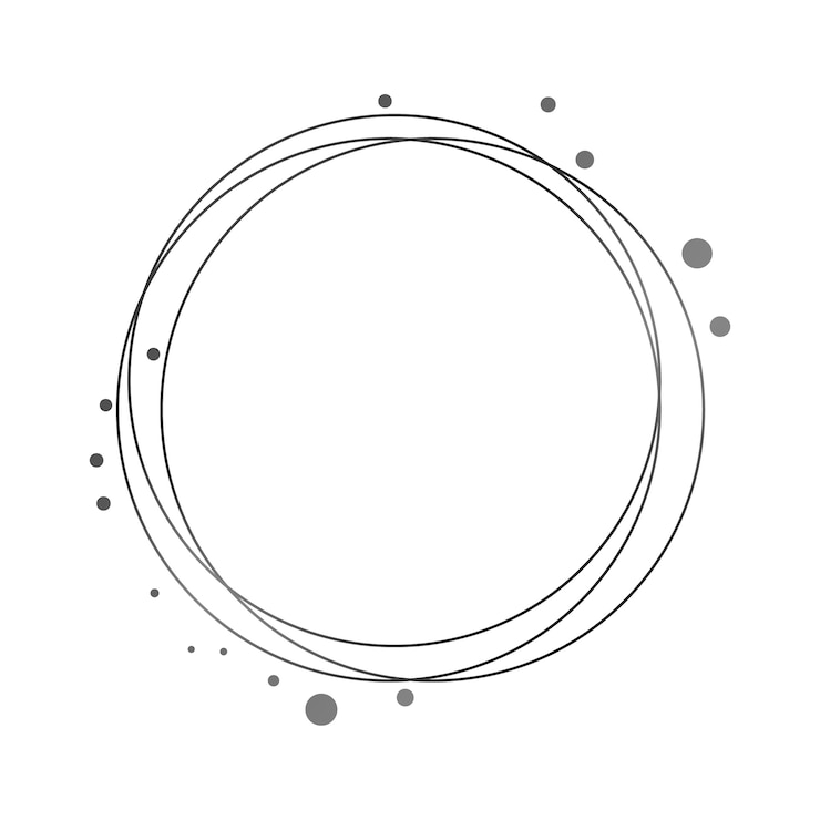 Free PSD black circle shape
